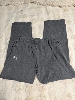 Under Armour Kids' Dark Gray Sweatpants with White Logo